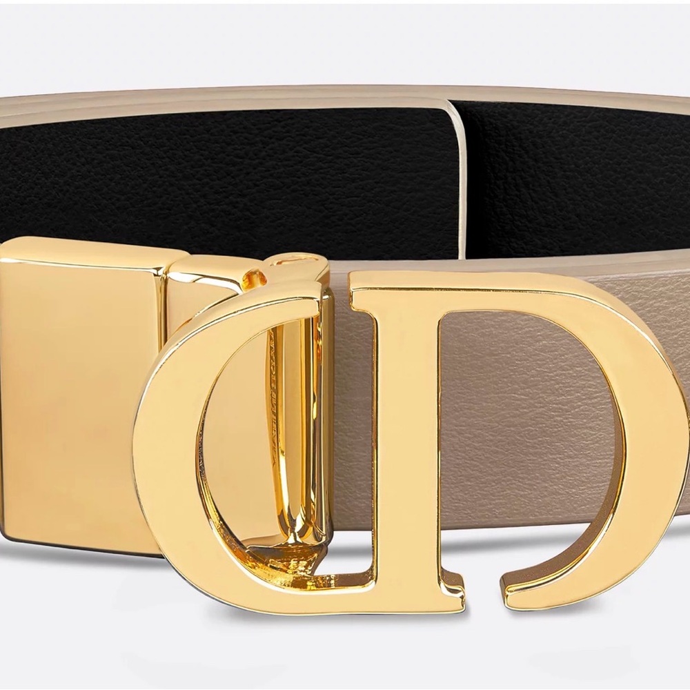 Dior Beige and Black Reversible Belt - Picture 5 of 6